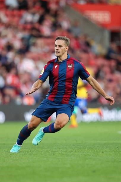 Dani Gomez of Levante during the pre-season friendly between Southampton and Levante at St Mary's Stadium on August 4, 2021 in Southampton, England.