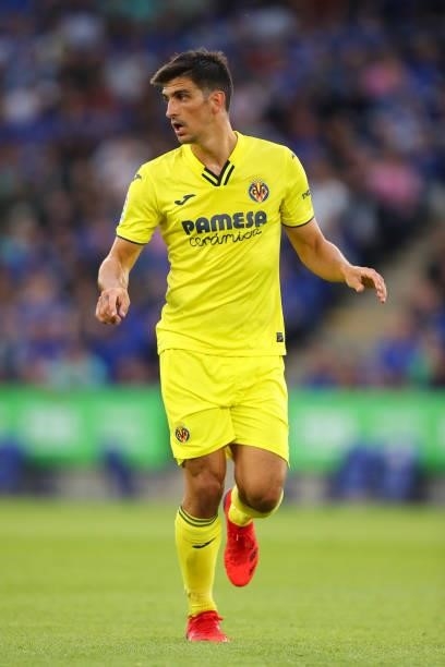 Gerard Moreno of Villarreal CF during the Pre Season Friendly fixture between Leicester City and Villarreal at The King Power Stadium on August 4,...