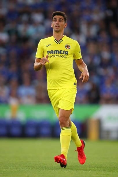 Gerard Moreno of Villarreal CF during the Pre Season Friendly fixture between Leicester City and Villarreal at The King Power Stadium on August 4,...