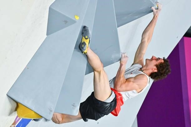 Adam ONDRA of Czech Republic during the Men's Combined, Bouldering Qualification on August 5, 2021 in Tokyo, Japan.