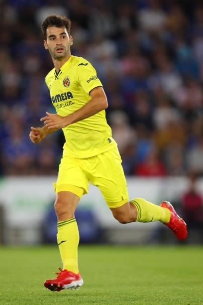 Manu Trigueros of Villarreal CF during the Pre Season Friendly fixture between Leicester City and Villarreal at The King Power Stadium on August 4,...