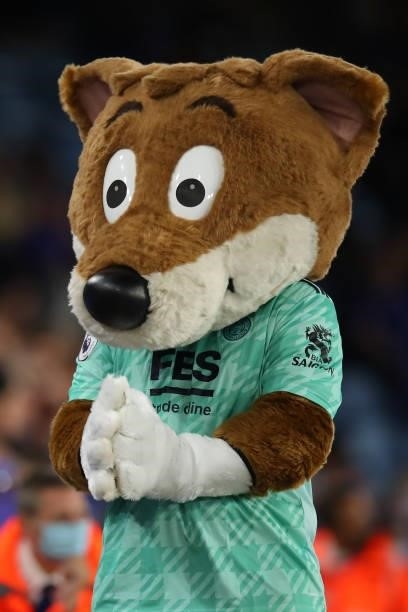 Filbert Fox the mascot of Leicester City during the Pre Season Friendly fixture between Leicester City and Villarreal at The King Power Stadium on...