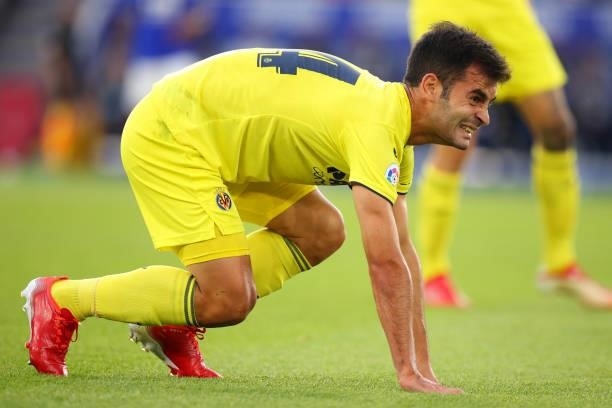 Manu Trigueros of Villarreal CF during the Pre Season Friendly fixture between Leicester City and Villarreal at The King Power Stadium on August 4,...