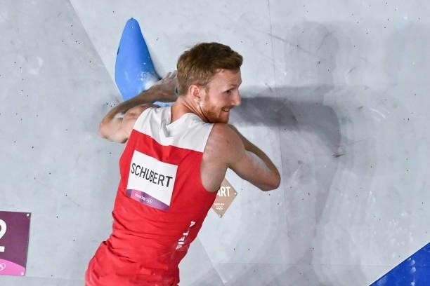 Jakob SCHUBERT of Austria during the Men's Combined, Bouldering Qualification on August 5, 2021 in Tokyo, Japan.