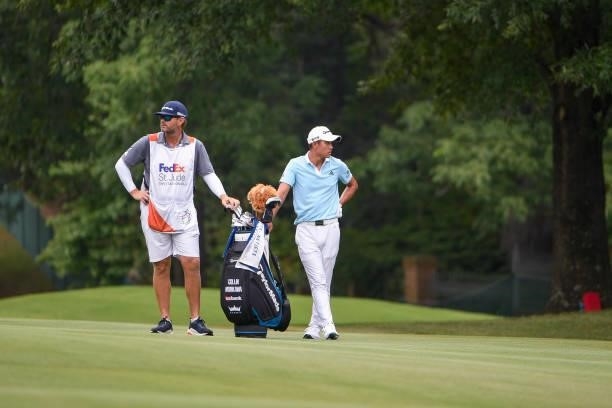 During the second round of the World Golf Championships-FedEx St. Jude Invitational at TPC Southwind on August 6, 2021 in Memphis, Tennessee.