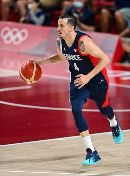Tokyo , Japan - 7 August 2021; Thomas Heurtel of France during the men's gold medal match between the USA and France at the Saitama Super Arena...