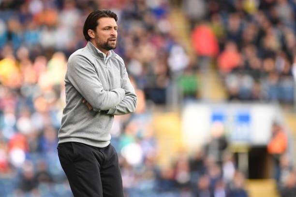 Russell Martin Head Coach of Swansea City during the Sky Bet Championship match between Blackburn Rovers and Swansea City at Ewood Park on August 07,...