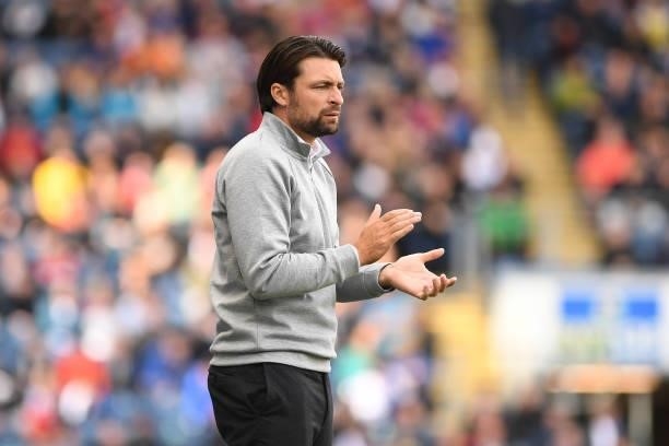 Russell Martin Head Coach of Swansea City during the Sky Bet Championship match between Blackburn Rovers and Swansea City at Ewood Park on August 07,...