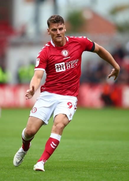 Chris Martin of Bristol City during the Sky Bet Championship match between Bristol City and Blackpool at Ashton Gate on August 7, 2021 in Bristol,...