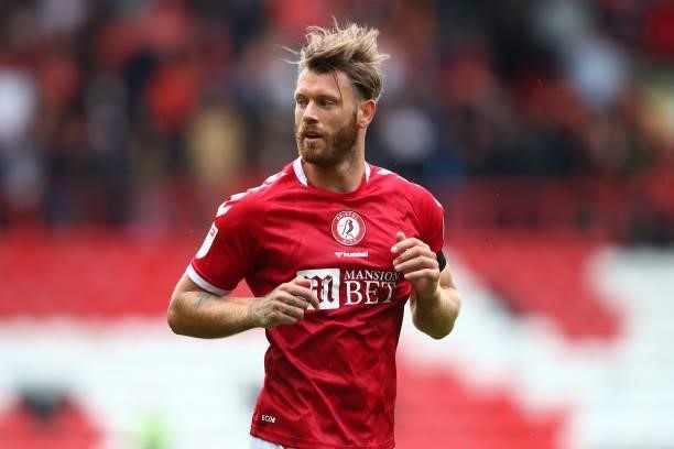 Nathan Baker of Bristol City during the Sky Bet Championship match between Bristol City and Blackpool at Ashton Gate on August 7, 2021 in Bristol,...