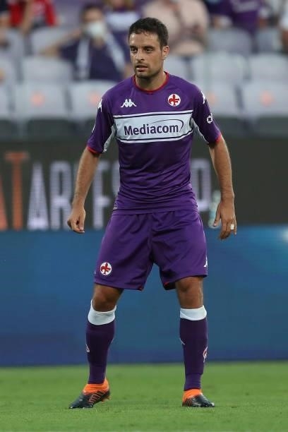 Giacomo Bonaventura of ACF Fiorentina in action during the Pre-Season Friendly match between ACF Fiorentina v Espanyol at Artemio Franchi on August...