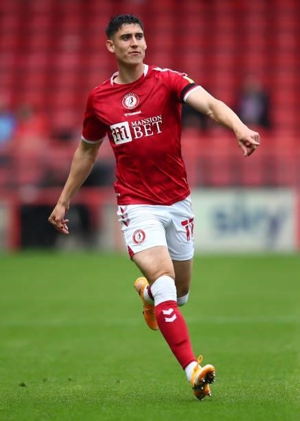 Callum O'Dowda of Bristol City during the Sky Bet Championship match between Bristol City and Blackpool at Ashton Gate on August 7, 2021 in Bristol,...