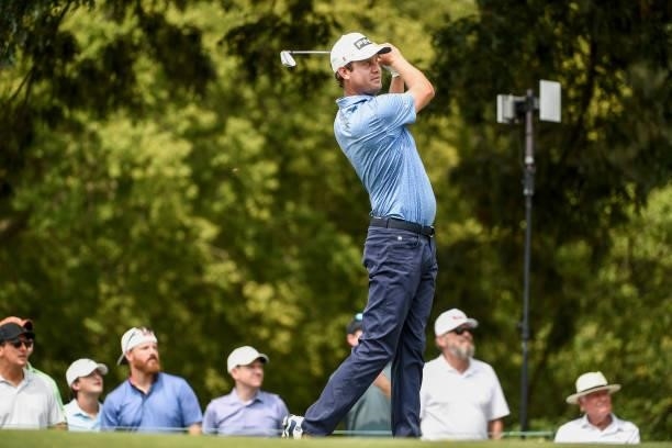During the third round of the World Golf Championships-FedEx St. Jude Invitational at TPC Southwind on August 7, 2021 in Memphis, Tennessee.