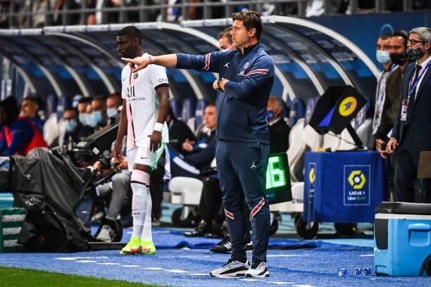 Mauricio POCHETTINO of PSG during the Ligue 1 football match between Troyes and Paris at Stade de l'Aube on August 7, 2021 in Troyes, France.