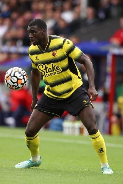 Ken Sema of Watford during the Pre-Season Friendly between Crystal Palace v Watford at Selhurst Park on August 7, 2021 in London, England.