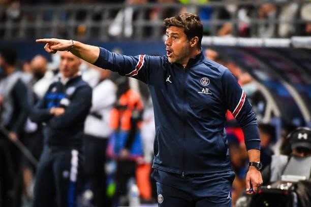 Mauricio POCHETTINO of PSG during the Ligue 1 football match between Troyes and Paris at Stade de l'Aube on August 7, 2021 in Troyes, France.
