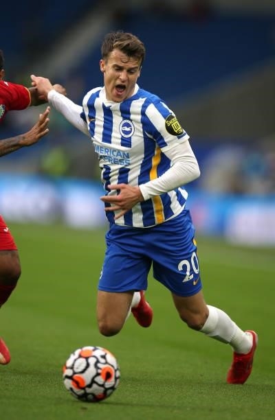 Solly March of Brighton during the Pre Season Friendly Match between Brighton & Hove Albion and Getafe at American Express Community Stadium on...