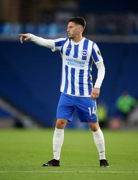 Adam Lallana of Brighton during the Pre Season Friendly Match between Brighton & Hove Albion and Getafe at American Express Community Stadium on...