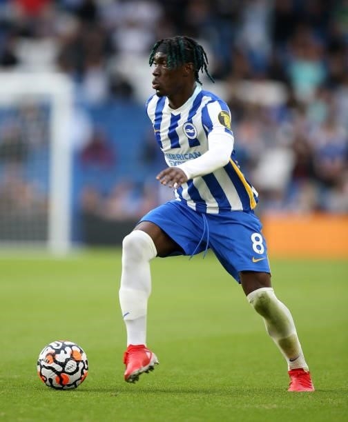 Yves Bissouma of Brighton during the Pre Season Friendly Match between Brighton & Hove Albion and Getafe at American Express Community Stadium on...