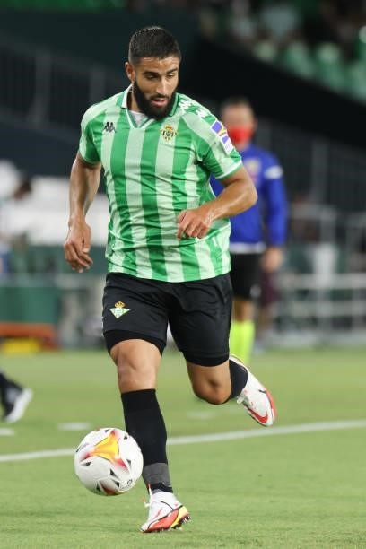 Nabil Fekir of Real Betis during the pre-season friendly match between Real Betis and AS Roma at Benito Villamarin in Seville, Spain, on August 7,...