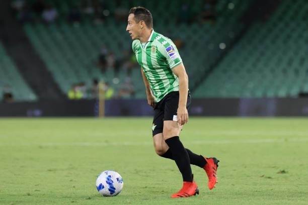 Andres Guardado of Real Betis during the pre-season friendly match between Real Betis and AS Roma at Benito Villamarin in Seville, Spain, on August...