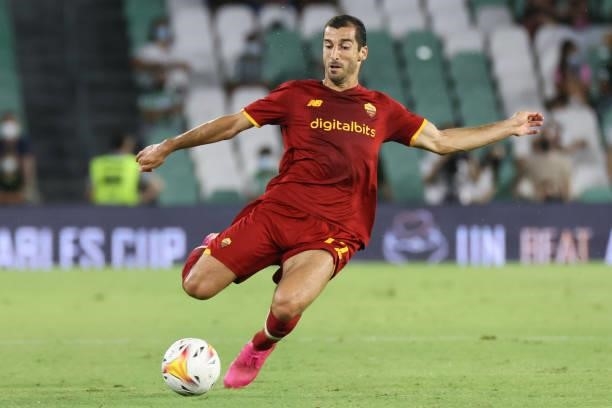 Henrikh Mkhitaryan of AS Roma during the pre-season friendly match between Real Betis and AS Roma at Benito Villamarin in Seville, Spain, on August...