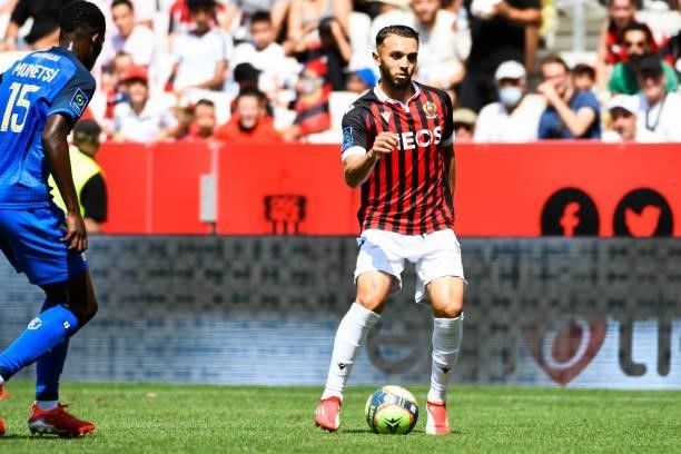 Amine GOUIRI of Nice during the Ligue 1 football match between Monaco and Nantes at Stade Louis II on August 8, 2021