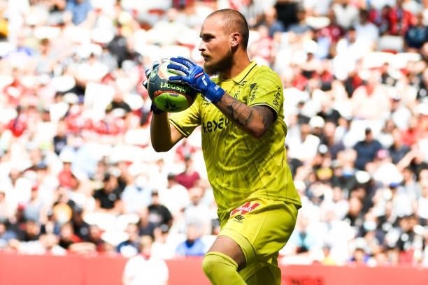 Predrag RAJKOVIC of Reims during the Ligue 1 football match between Monaco and Nantes at Stade Louis II on August 8, 2021