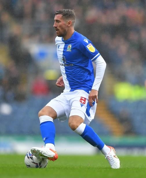Blackburn Rovers' Joe Rothwell during the Sky Bet Championship match between Blackburn Rovers and Swansea City at Ewood Park on August 7, 2021 in...