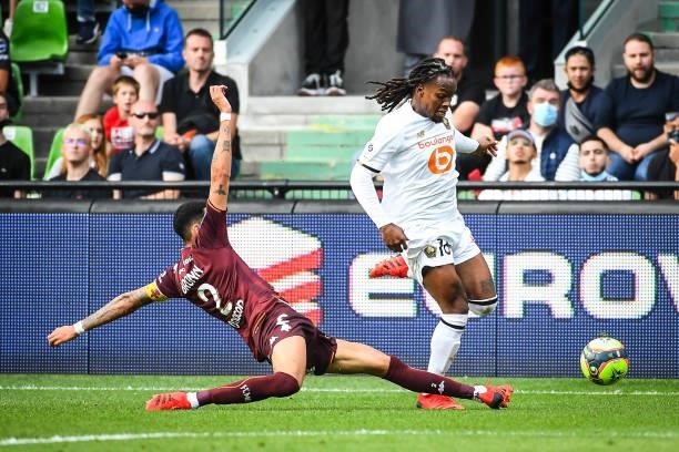 Renato SANCHES of Lille during the Ligue 1 football match between Metz and Lille at Stade Saint-Symphorien on August 8, 2021 in Metz, France.