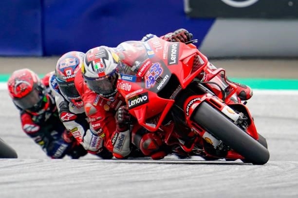Jack Miller of Australia and Mission Winnow Ducati Team during the MotoGP of Styria - Race at Red Bull Ring on August 8, 2021 in Spielberg, Austria.