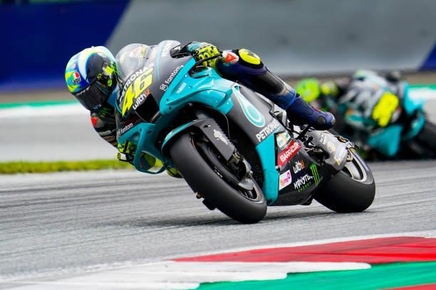 Valentino Rossi of Italy and Petronas STR during the MotoGP of Styria - Race at Red Bull Ring on August 8, 2021 in Spielberg, Austria.