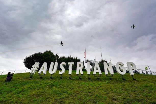 Feature with red bull flying wings during the MotoGP of Styria - Race at Red Bull Ring on August 8, 2021 in Spielberg, Austria.