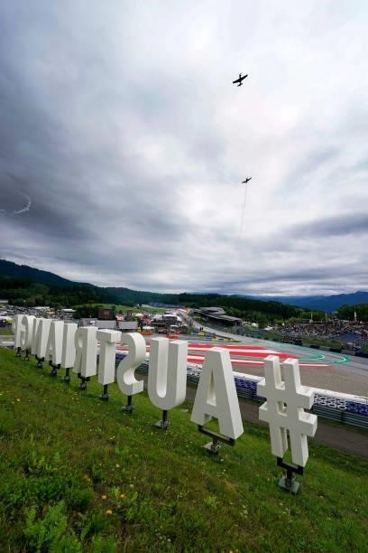 Feature with red bull flying wings during the MotoGP of Styria - Race at Red Bull Ring on August 8, 2021 in Spielberg, Austria.