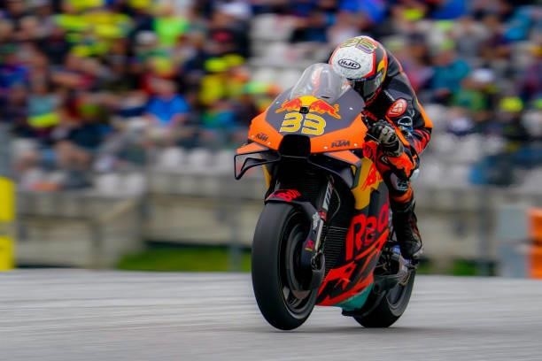 Brad Binder of South Africa and Red Bull KTM Factory Racing during the MotoGP of Styria - Race at Red Bull Ring on August 8, 2021 in Spielberg,...