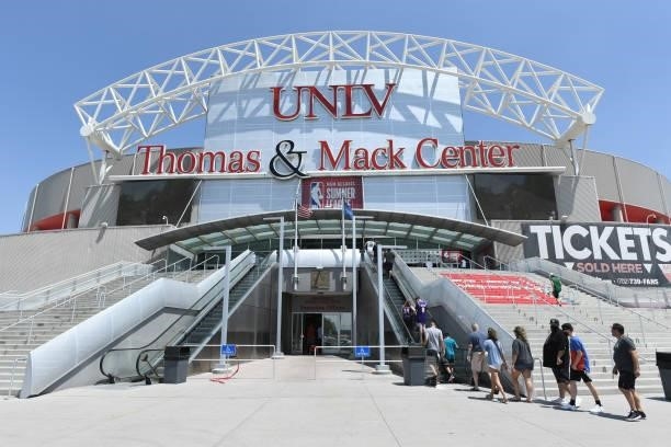 View of the arena during the 2021 Las Vegas Summer League on August 8, 2021 at the Thomas & Mack Center in Las Vegas, Nevada. NOTE TO USER: User...