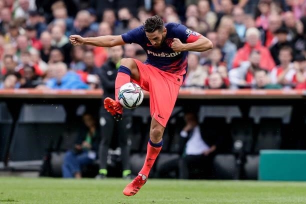 Koke of Atletico Madrid during the Club Friendly match between Feyenoord v Atletico Madrid at the Stadium Feijenoord on August 8, 2021 in Rotterdam...