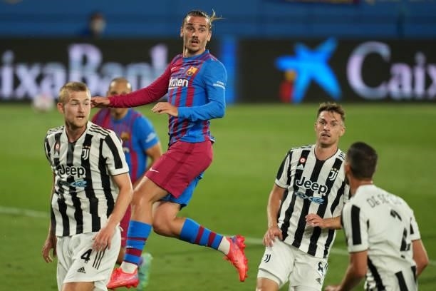 Antoine Griezmann of FC Barcelona during the Joan Gamper Trophy match between FC Barcleona and Juventus played at Johan Cruyff Stadium on August 8,...