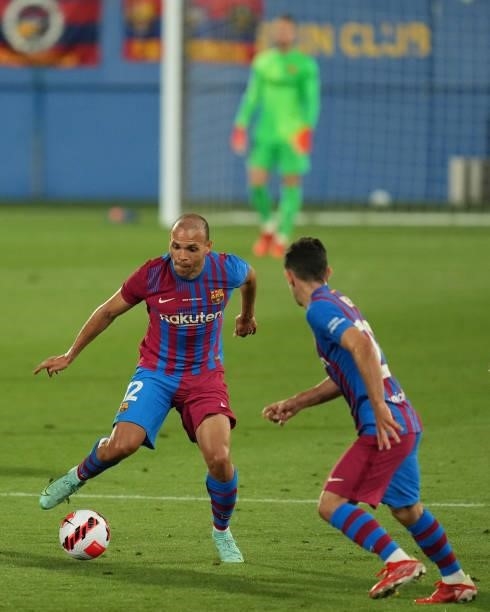 Martin Braithwaite of FC Barcelona during the Joan Gamper Trophy match between FC Barcleona and Juventus played at Johan Cruyff Stadium on August 8,...
