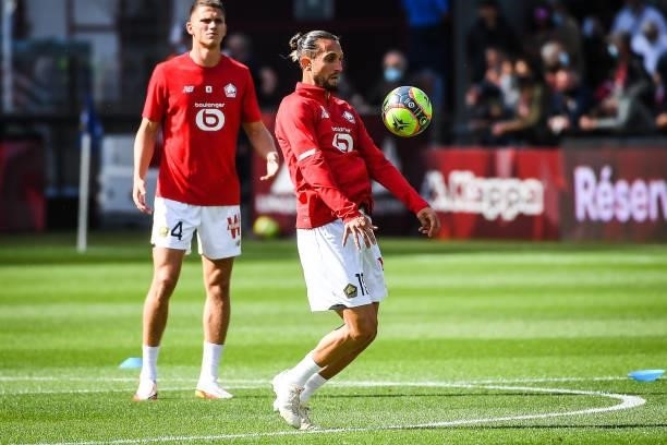 Yusuf YAZICI of Lille during the Ligue 1 football match between Metz and Lille at Stade Saint-Symphorien on August 8, 2021 in Metz, France.