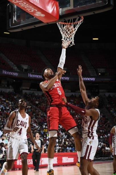 Martin of the Houston Rockets shoots the ball against the Cleveland Cavaliers during the 2021 Las Vegas Summer League on August 8, 2021 at the Thomas...