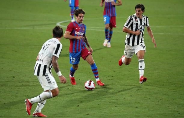 Alex Collado during the match between FC Barcelona and Juventus, corresponding to the friendy Joan Gamper Trophy, played at the Johan Cruyff Stadium,...