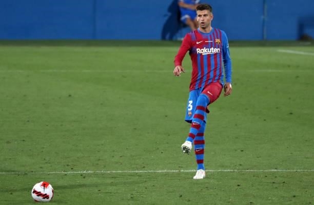 Gerard Pique during the match between FC Barcelona and Juventus, corresponding to the friendy Joan Gamper Trophy, played at the Johan Cruyff Stadium,...