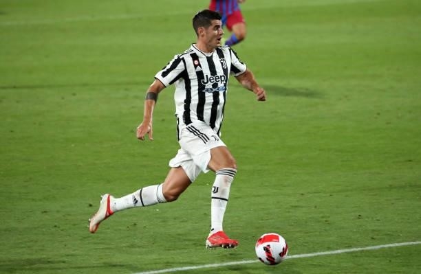 Alvaro Morata during the match between FC Barcelona and Juventus, corresponding to the friendy Joan Gamper Trophy, played at the Johan Cruyff...