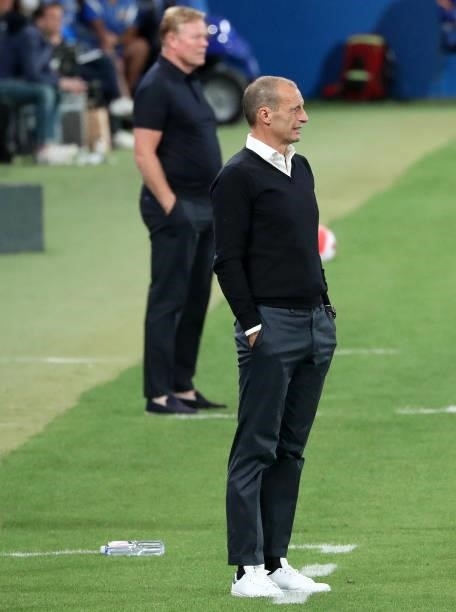 Massimiliano Allegri and Ronald Koeman during the match between FC Barcelona and Juventus, corresponding to the friendy Joan Gamper Trophy, played at...
