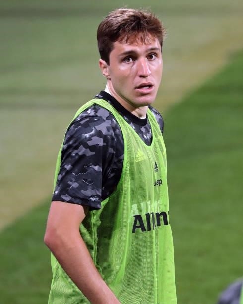 Federico Chiesa during the match between FC Barcelona and Juventus, corresponding to the friendy Joan Gamper Trophy, played at the Johan Cruyff...