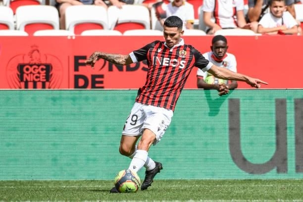 Lucas DA CUNHA of Nice during the Ligue 1 football match between Nice and Reims at Allianz Riviera on August 8, 2021