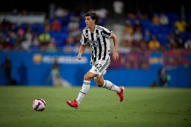 Juventus player Filippo Ranocchia during the match between Barcelona and Juventus at Estadi Johan Cruyff on August 8, 2021 in Barcelona, Spain.