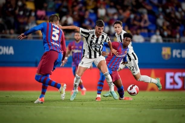 Juventus player Alejandro Marques during the match between Barcelona and Juventus at Estadi Johan Cruyff on August 8, 2021 in Barcelona, Spain.