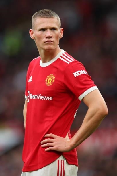 Scott McTominay of Manchester United during the Pre Season Friendly fixture between Manchester United and Everton at Old Trafford on August 7, 2021...